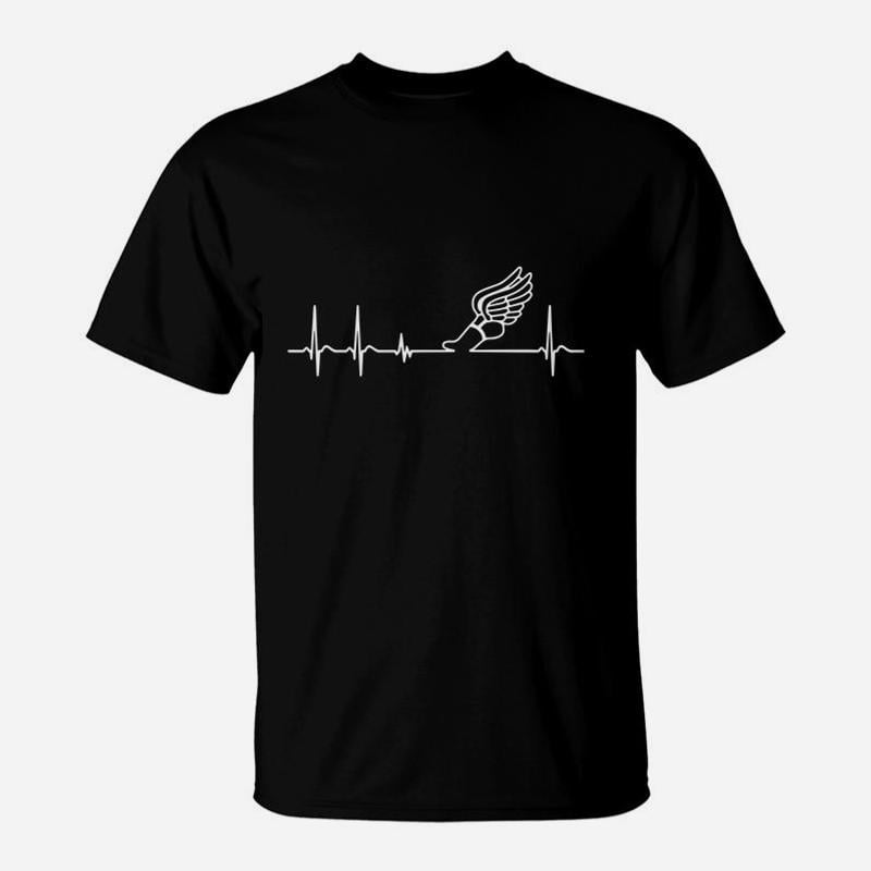 Heartbeat Track And Field Cool Fun Athlete Tshirt TShirt