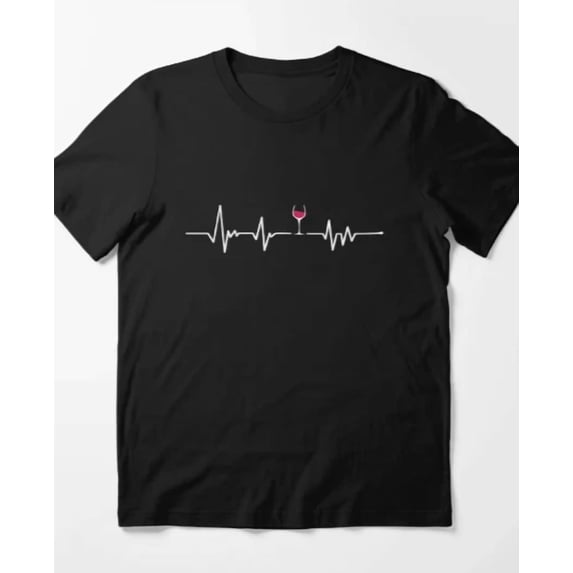 Heartbeat Wine Essential T-Shirt.