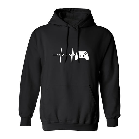 Heartbeat of a Gamer 2 Adult Hooded Sweatshirt