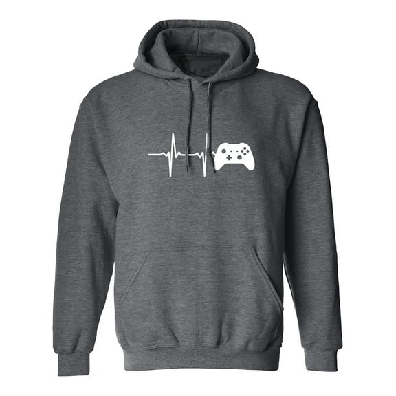 Heartbeat of a Gamer 2 Adult Hooded Sweatshirt