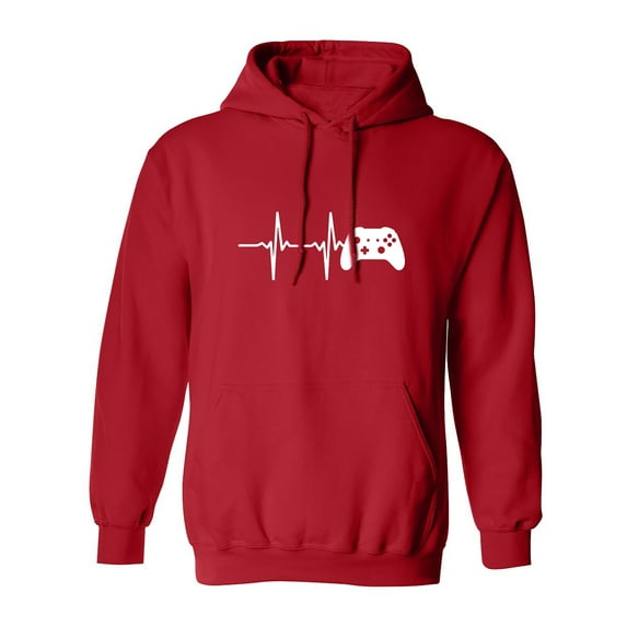 Heartbeat of a Gamer 2 Adult Hooded Sweatshirt