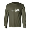thumbnail image 1 of Heartbeat of a Gamer 2 Adult Long Sleeve T-shirt, 1 of 3