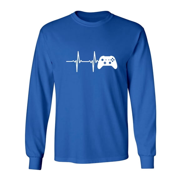 Heartbeat of a Gamer 2 Adult Long Sleeve T-shirt
