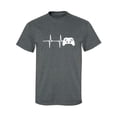 thumbnail image 1 of Heartbeat of a Gamer 2 Adult Short Sleeve T-shirt, 1 of 4