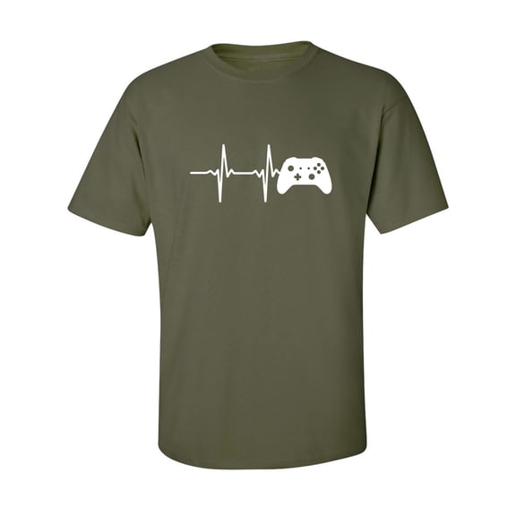 Heartbeat of a Gamer 2 Adult Short Sleeve T-shirt