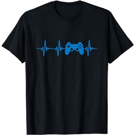 Heartbeat of a Gamer T Shirt Video Games Console Controller T-Shirt
