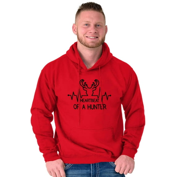 Heartbeat of a Hunter Cute Unisex Plus Size Hoodie Brisco Brands 4X