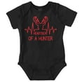 thumbnail image 1 of Heartbeat of a Hunter Cute Romper Boys or Girls Infant Baby Brisco Brands 12M, 1 of 6