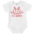 thumbnail image 1 of Heartbeat of a Hunter Cute Romper Boys or Girls Infant Baby Brisco Brands 24M, 1 of 6