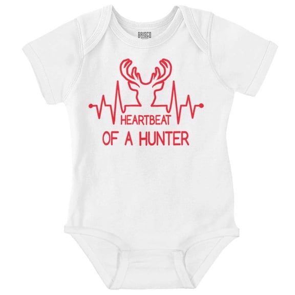 Heartbeat of a Hunter Cute Romper Boys or Girls Infant Baby Brisco Brands 6M