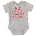 thumbnail image 1 of Heartbeat of a Hunter Cute Romper Boys or Girls Infant Baby Brisco Brands NB, 1 of 6