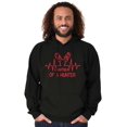thumbnail image 1 of Heartbeat of a Hunter Cute Unisex Plus Fleece Graphic Hoodie Brisco Brands 2X, 1 of 5