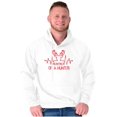 thumbnail image 1 of Heartbeat of a Hunter Cute Unisex Plus Fleece Graphic Hoodie Brisco Brands 4X, 1 of 5