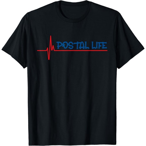 Heartbeat postal life - postal worker, mail carrier T-Shirt