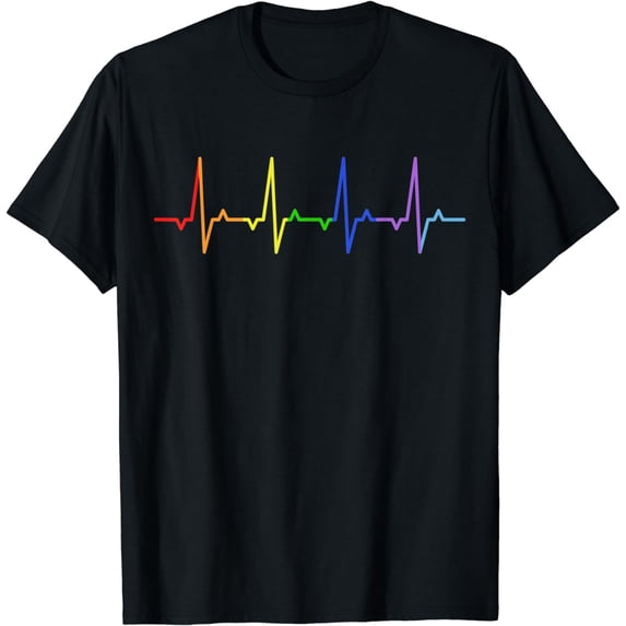 Heartbeat rainbow T-Shirt