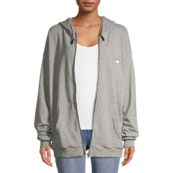 Heartbreak Juniors' Full Zip Cloud Sweatshirt