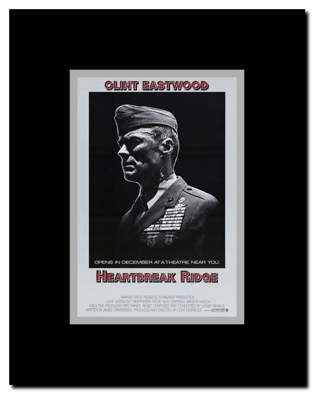 Heartbreak Ridge Framed Movie Poster