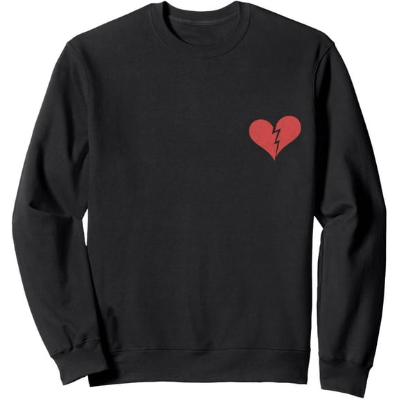 Heartbreak Vintage Red Heart Broken Men Women Sweatshirt