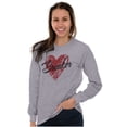 thumbnail image 1 of Heartbreaker Funny Valentines Day Women's Long Sleeve T Shirt Brisco Brands X, 1 of 6