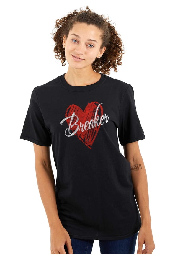 Heartbreaker Funny Valentines Day Women's Plus Size Graphic Tee Brisco Brands 2X
