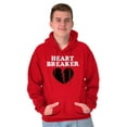 thumbnail image 1 of Heartbreaker Valentines Day Break Up Hoodie Sweatshirt Women Men Brisco Brands X, 1 of 6