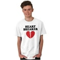 thumbnail image 1 of Heartbreaker Valentines Day Break Up Men's Graphic T Shirt Tees Brisco Brands L, 1 of 4