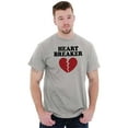 thumbnail image 1 of Heartbreaker Valentines Day Break Up Men's Graphic T Shirt Tees Brisco Brands S, 1 of 4