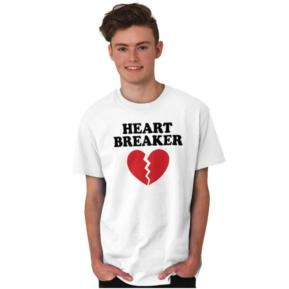 Heartbreaker Valentines Day Break Up Plus Size Crewneck Graphic Tee Shirt Brisco Brands 2X