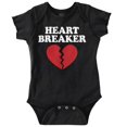 thumbnail image 1 of Heartbreaker Valentines Day Break Up Romper Boys or Girls Infant Baby Brisco Brands 12M, 1 of 6