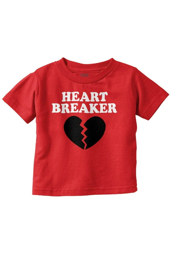 Heartbreaker Valentines Day Break Up Toddler Boy Girl T Shirt Infant Toddler Brisco Brands 5T