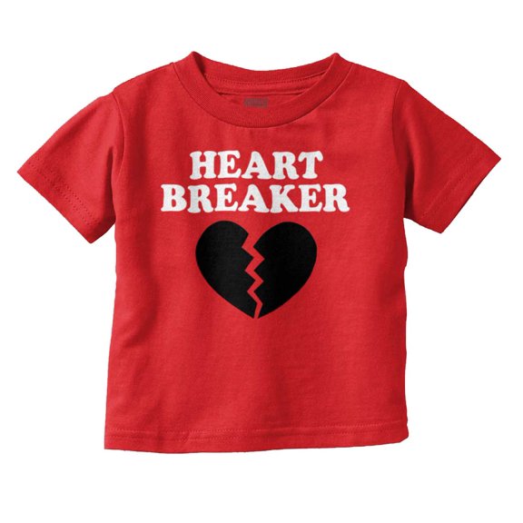 Heartbreaker Valentines Day Break Up Toddler Boy Girl T Shirt Infant Toddler Brisco Brands 5T