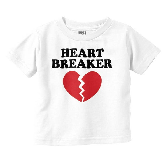 Heartbreaker Valentines Day Break Up Toddler Boy Girl T Shirt Infant Toddler Brisco Brands 6M