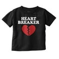 thumbnail image 1 of Heartbreaker Valentines Day Break Up Toddler Boy Girl T Shirt Infant Toddler Brisco Brands 6M, 1 of 6