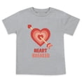 thumbnail image 1 of Heartbreaker Valentines Day Grey Red Shirt T-Shirt Toddler Boy 3T, 1 of 5
