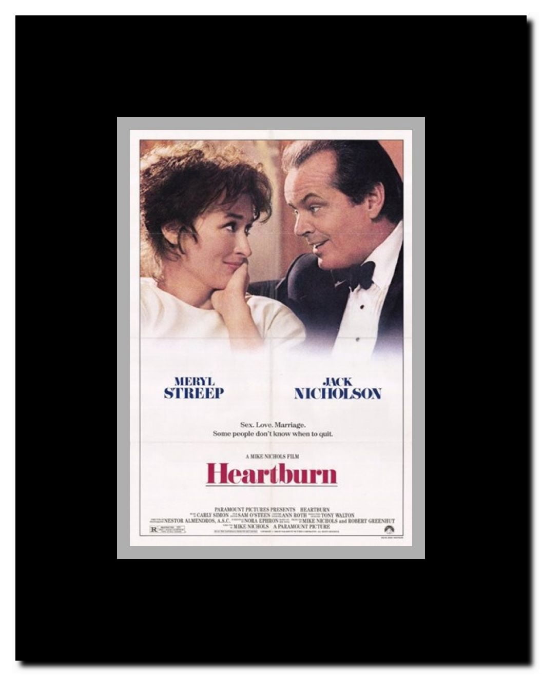 Heartburn Framed Movie Poster