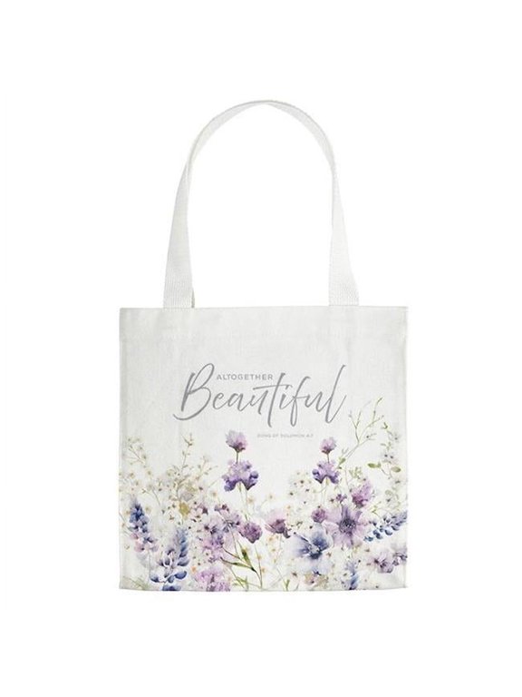 14 x 14 in. You Are Altogether Beautiful Song of Sol. 4-7 Canvas Tote Bag