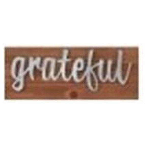 Heartfelt 163662 8.5 x 3.25 in. Plaque Tabletop Grateful