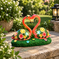 Heartfelt Flamingo Solar Garden Statue, Outdoor Decor for Yard Patio ...