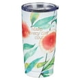thumbnail image 1 of Heartfelt Insulated Travel Mug Make Every Day Count, Orange Blossoms, Stainless Steel, 1 of 5