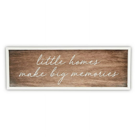 Heartfelt L6238 Dark Wood Sign - Little Homes