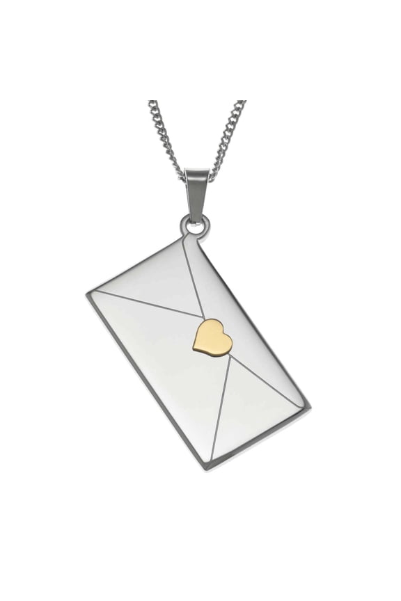 Heartfelt Love Letter Envelope Pendant Necklace for Daughters
