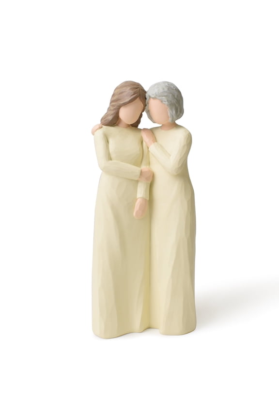 Heartfelt Mother Daughter Gift Statue, Handcrafted Living Room Decor, Meaningful Mother's Day Birthday Anniversary Gift for Mom