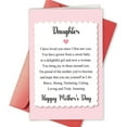 thumbnail image 1 of Heartfelt Mother's Day Card for Daughter - Inspirational Loving Message with Beautiful Design, 1 of 3