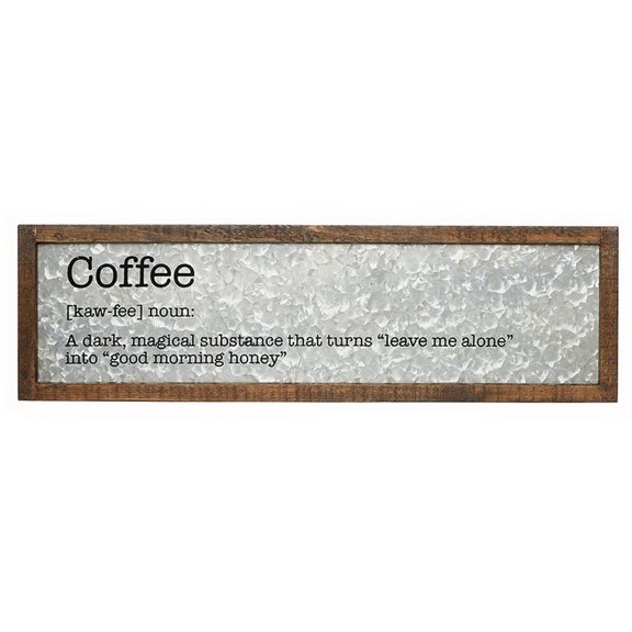 Heartfelt N1705 Metal Sign-Coffee