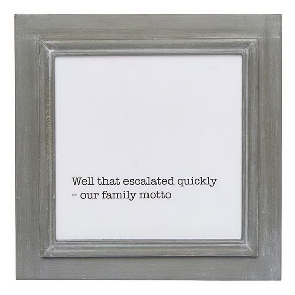 Heartfelt N1709 Framed Wall Sign - Motto