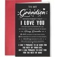 thumbnail image 1 of Heartfelt Poem Love You Card for Grandson, Inspirational Birthday Card from Grandparents, Funny Graduation Gifts for Grandson, Never Forget That I Love You, 1 of 7
