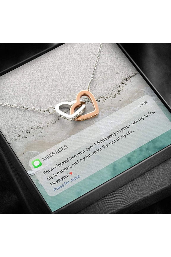 HeartfeltFor Her - Interlocking Hearts Necklace, Multi Interlocking Heart Necklace