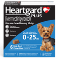 thumbnail image 1 of Heartgard Plus Chews for Dogs, 0-25lbs, (Blue Box), 1 of 19