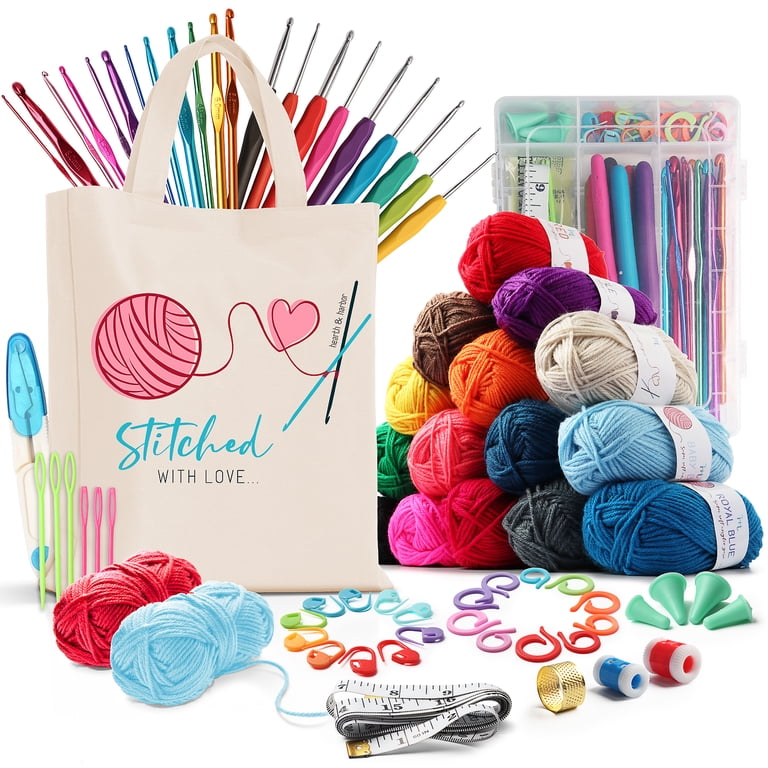 Hearth And Harbor Premium Bundle Crochet Craft Kit - Walmart.com