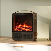 Hearth Brands Electric Fireplace Portable Space Heater with 3D Flame Effect | 1500W